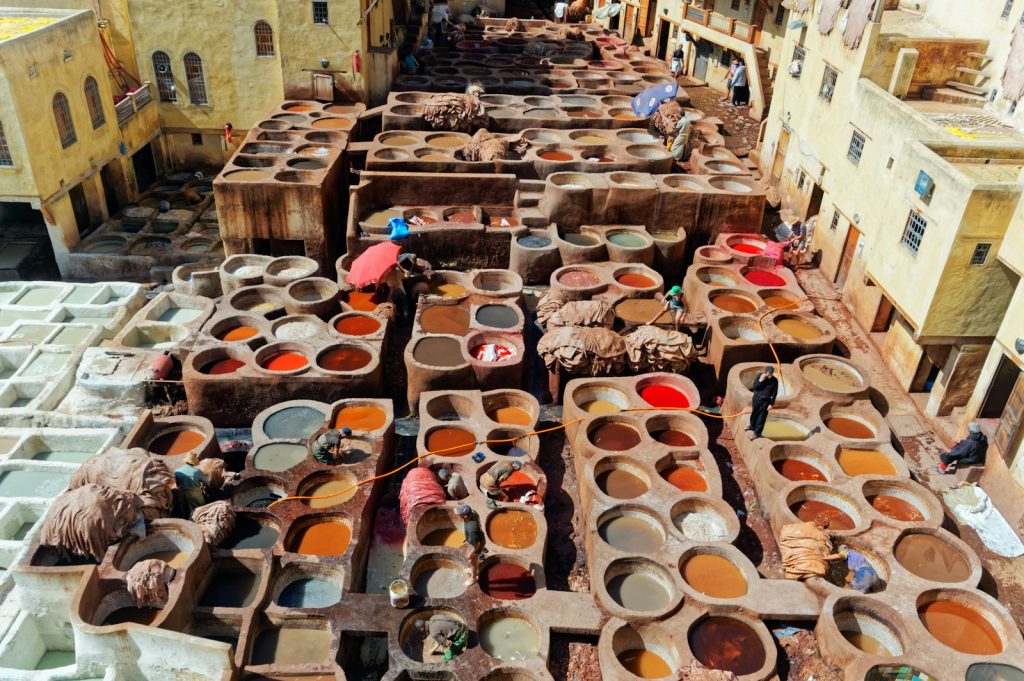 aerial view of washing area